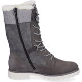 Veterlaarzen - Grijs-gecombineerd - Waterafstotend - Blokhak