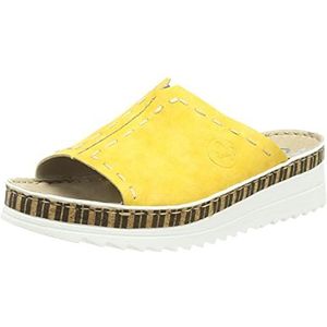 Rieker Dames V3293 sandaal, geel, 39 EU
