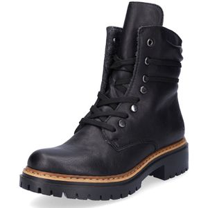 Rieker - Veterboot - Zwart - Imitatieleer - Lichtgewicht Voering