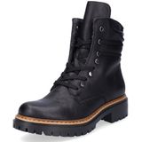 Rieker - 72621 - Enkellaarzen - Zwart - Synthetisch - Blokhak