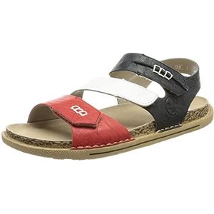 Rieker Dames V5470 sandaal, Rood combi., 36 EU