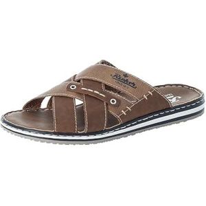 Rieker Lente/Zomer 21599 Herenslippers, Bruin