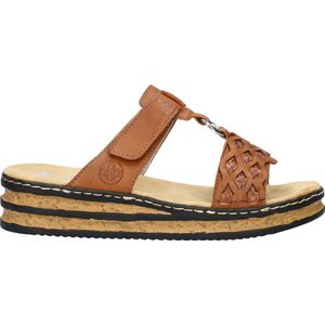 Rieker, Rieker slipper Bruin, Dames, Maat:37 EU