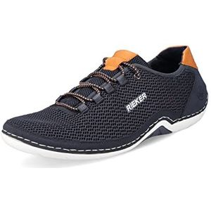 Rieker - 7555 - Loafers - Blauw - Textiel