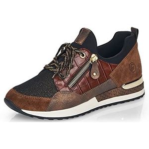 Remonte R2529 Sneakers voor dames, Bruin Combi 25, 38 EU