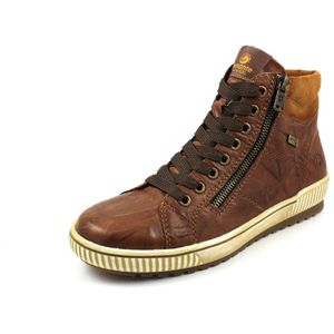 Remonte, Cognac Leren Hoge Sneaker Bruin, Dames, Maat:37 EU