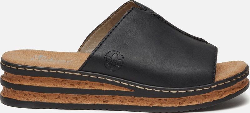 Rieker Ring Slippers zwart Synthetisch - Dames