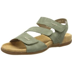 Rieker Dames V0072 sandaal, groen 52, 39 EU