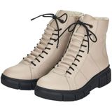 Rieker - Casual Booties - Beige - Synthetisch Leer - Lichtgewicht