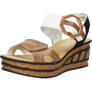 Rieker Damessandalen 68176, Beige, 38 EU