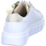 Rieker - N5932 - Dames Sneaker - Wit - Textiel - Plat