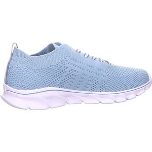 Rieker Low-Top 54020 Sneakers voor dames, halfhoge schoenen, losse inlegzool, blauw 12, 37 EU