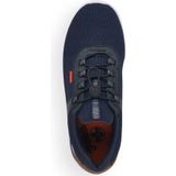 Rieker, Blauwe textiel sneakers voor heren Blauw, Heren, Maat:42 EU