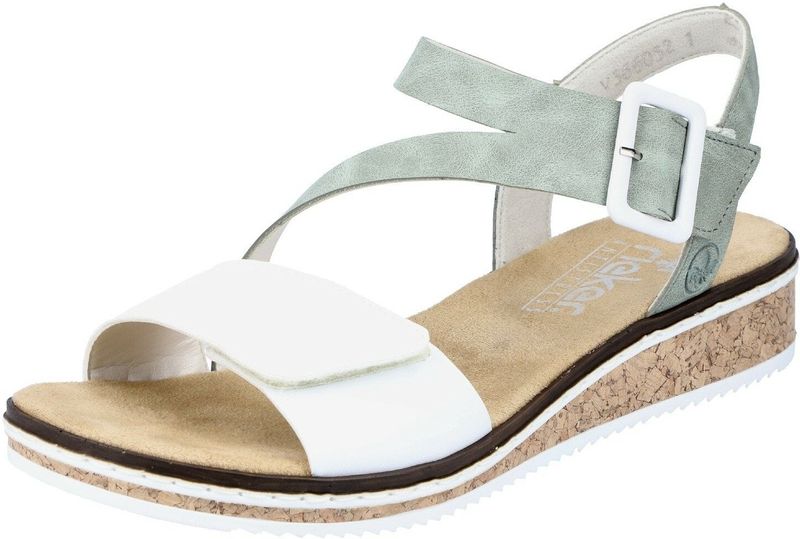 Rieker FSK Damen Sandalen für Damen, weiß, Gr. 38 EU