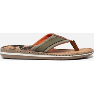 Rieker Slippers groen Synthetisch