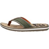 Rieker Ambor Slippers groen Leer