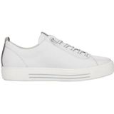 Sneakers - Effen - Suède - Platte Hak - Uitneembare Zool