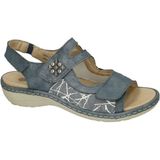 Remonte - Dames Sandalen - Blauw - Zijde - Comfortabel en Lichtgewicht