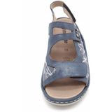 Remonte - Dames Sandalen - Blauw - Zijde - Comfortabel en Lichtgewicht