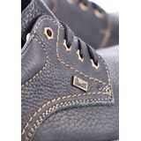 Rieker - Veterschoenen - Zwart - Leer - Antislip Zool