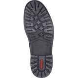 Rieker - Veterschoenen - Zwart - Leer - Antislip Zool