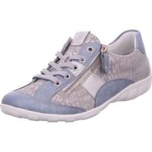 Remonte Dames R3403-80 Sneakers, Blauwe combi 14, 38 EU