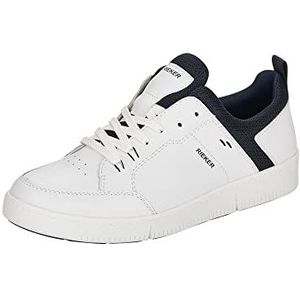 Rieker B7110 Sneakers voor heren, Wit combi., 40 EU