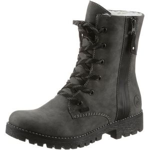 Rieker DAMES Enkellaarzen 785K0, Vrouwen Veterlaarsjes,waterafstotend,riekerTEX,waterdicht,laarzen,chukka boot,halve laarzen,Grijs (grau / 45),40 EU / 6.5 UK