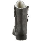 Rieker - Veterlaarsjes - Grijs Gemêleerd/Zwart - Imitatieleer