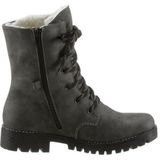 Rieker - Veterlaarsjes - Grijs Gemêleerd/Zwart - Imitatieleer