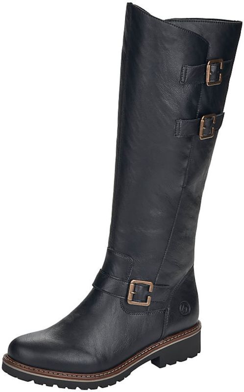 Remonte - Winterlaarzen - Zwart - Blokhak - Ritssluiting