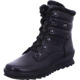 Remonte - Veterboot - Zwart - Leer - Met Lamswollen Voering