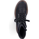 Rieker - 72612 - Veterlaarzen - Zwart - Leer - Dames