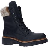 Rieker - Veterboot - Imitatieleer - Imitatie Bontkraag - Gevoerd