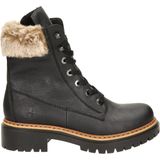 Rieker - Veterboot - Imitatieleer - Imitatie Bontkraag - Gevoerd