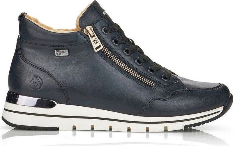 Remonte - R6770-14 - Schoenen - Blauw - Leren Bovenwerk - Casual Booties