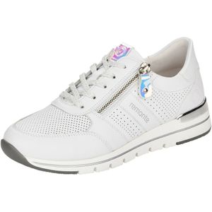 Sneakers - Effen - Leer - Ronde Neus - Platte Hak