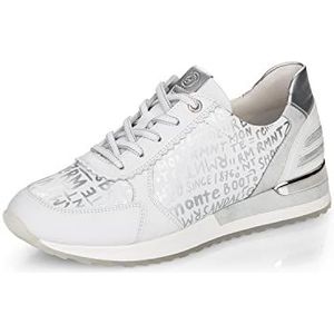 Remonte Dames R2534 Sneakers, Sportwit wit zilver Ice Silver 80, 39 EU