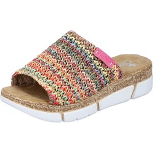 Rieker - Slippers - Multicolour - Sleehak - Zomerschoen