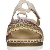 Rieker - V1243 - Slippers - Zwart - Klittenbandsluiting