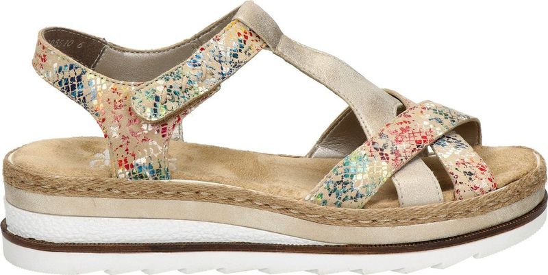Rieker Sandalen Plat Sandalen Plat - beige