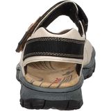 Rieker - Sandalen - Lichtbeige - Sleehak - Klittenbandsluiting