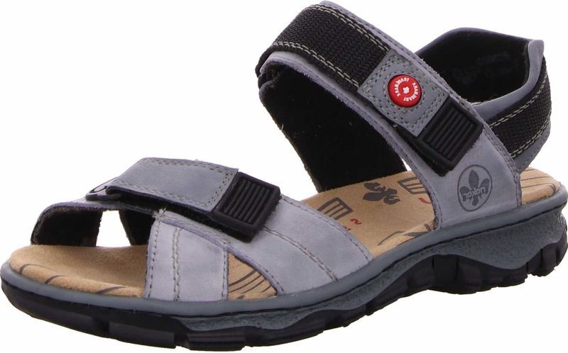 Rieker - Dames Sandalen - Blauw - Comfortabel Ontwerp