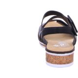 Rieker Riemchensandale, Sommerschuh, Sandalette, Keilabsatz, mit asymmetrischem Riemchen