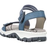 Rieker - 68871 - Sandalen - Blauw - Kunstleer - Klittenbandsluiting