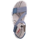 Rieker - 68871 - Sandalen - Blauw - Kunstleer - Klittenbandsluiting