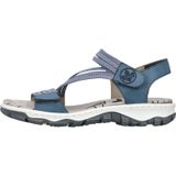 Rieker - 68871 - Sandalen - Blauw - Kunstleer - Klittenbandsluiting