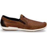 Cognac Instapschoen - Vrijetijdsschoen - Mocassin - Stretch-inzetten