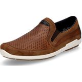 Cognac Instapschoen - Vrijetijdsschoen - Mocassin - Stretch-inzetten