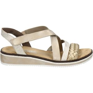 Rieker Sandalen Plat Sandalen Plat - goudkleur